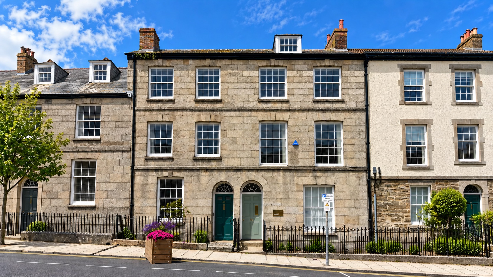 Georgian terrace on Lemon Street, Truro